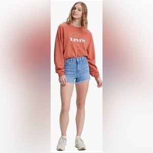 NWT Levi’s High Rise Shorts Size 27 Tribeca Scoop Shade